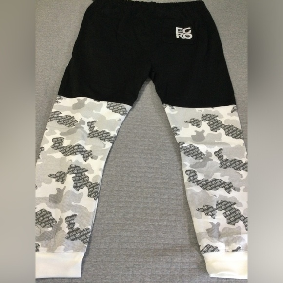 Ecko Unlimited Black w/ White Camo Sweatpants Size XXL EO31G624 - Picture 10 of 10